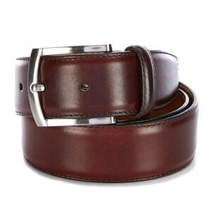 Magnanni Tanner Calfskin Leather Belt 1252 Tobacco Brown Spain Dress Mens 44 2XL